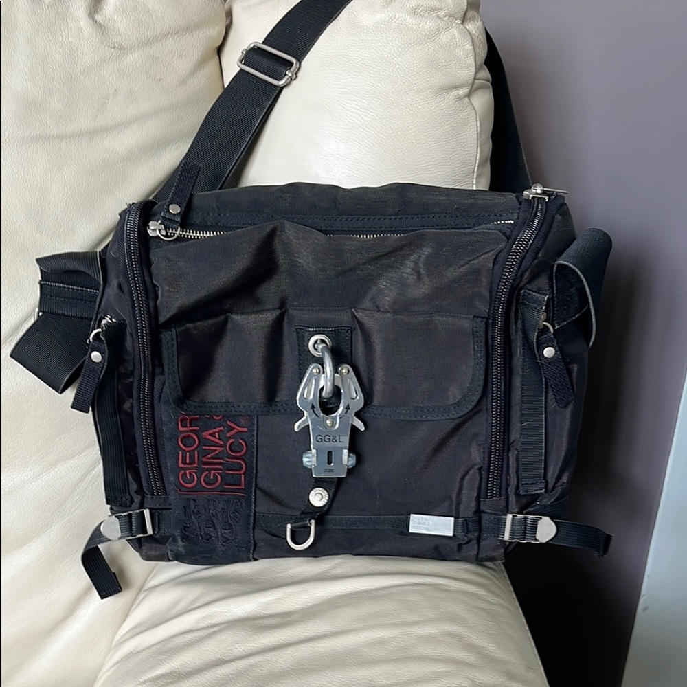 Black Shoulder Bag- George Gina Lucy